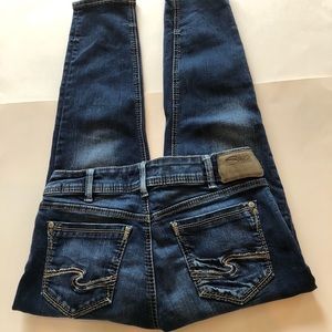 Silver Suki Skinny Crop, Size 30, EUC